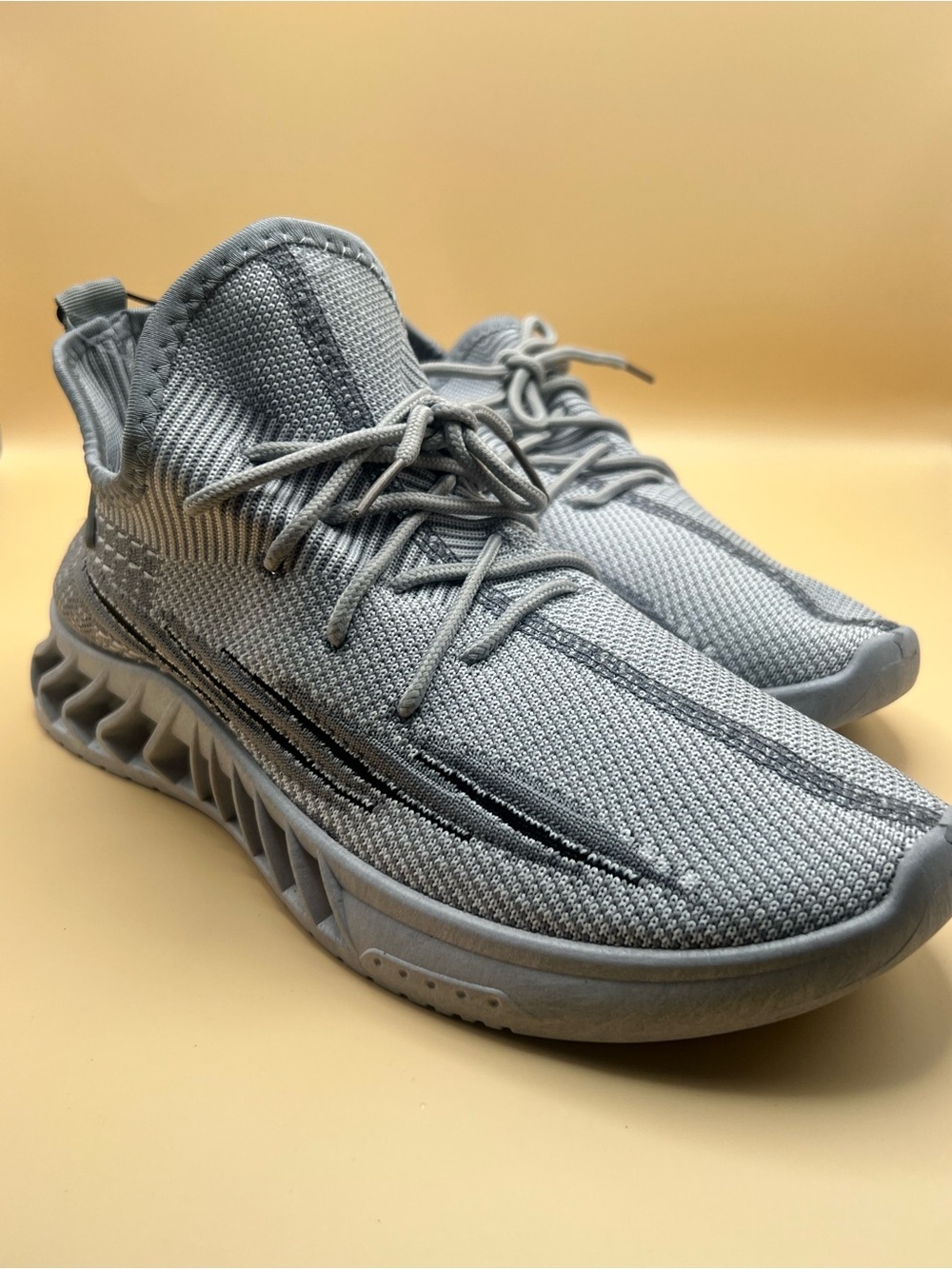 Akademiks Fit 3.0 Knit Jogger Gray Mens Athletic Shoe US 9M